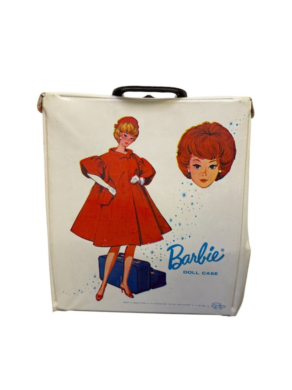 Vintage Barbie Doll Case With Doll Clothing & Accessories By Mattel